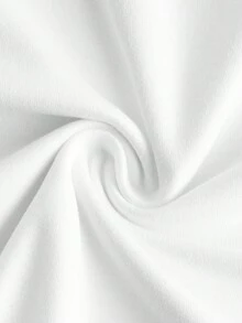SHEIN Essnce 休閒簡約圓領短袖寬鬆女款T恤，適合夏季 - 彩色 - 查看 4