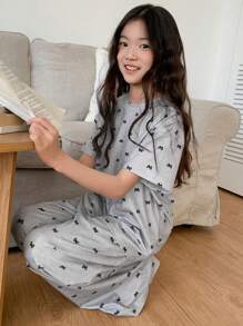 Dazy Kids Tween Girl Autumn/Fall Pajamas - Grey - View 6