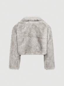 Firerie 女士蓬松外套 - 摩卡棕 - 查看 2