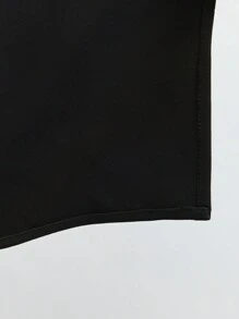 BizChic Blazer de traje negro, chaleco para mujeres de oficina, atuendo para fiesta de Año Nuevo, cita de San Valentín, ropa de primavera y verano para damas en otoño/invierno - Negro - Ver 7