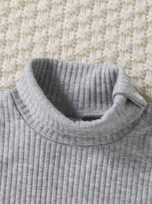 SHEIN Simple Solid Color Casual Everyday Baby Bodysuit - Multicolor - View 6