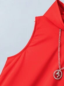 SHEIN 2 pièces/Set sweat-shirt à capuche et short imprimé lettre pour garçon préadolescent