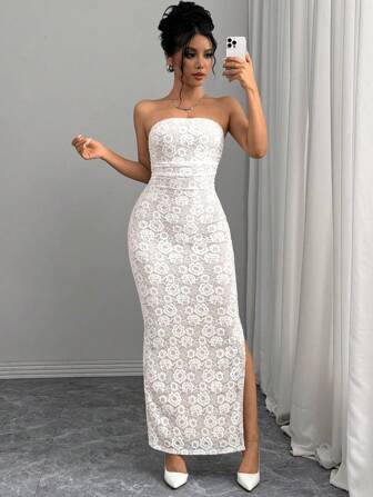 Rafferiza 女士优雅系带露背收腰修身连衣裙