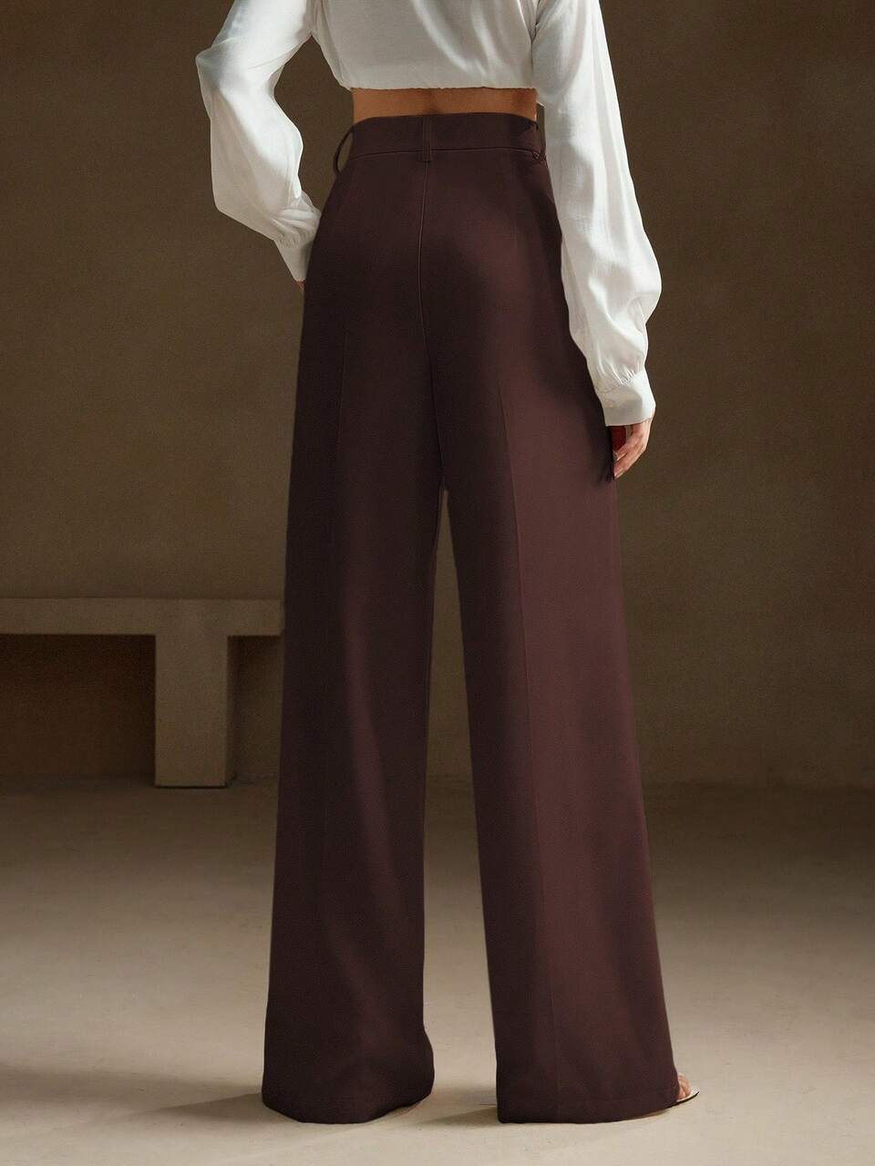 Miraldo Elegant Modern Fashion Straight High Waist Trousers, Vacation/New Year Suit Pants