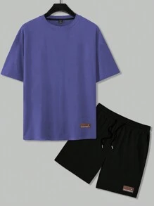 Manfinity Homme Phong cách đường phố trẻ trung dành cho nam, INS kết hợp với thiết kế khối màu thể thao nhiều sọc Bionic Ngụy trang in kỹ thuật số tay ngắn và quần short. Bộ trang phục này thể hiện tính thẩm mỹ của nhạc Rock đường phố và hoàn hảo cho các lễ hội âm nhạc và trang phục hàng ngày, khiến nó trở thành món quà lý tưởng cho bạn trai hoặc chồng, phản ánh phong cách đường phố và Y2K. Bộ quần short nam, trang phục hai mảnh dành cho nam, áo ngắn tay in họa tiết và quần short dành cho nam, bộ quần short 2 mảnh, bộ trang phục 2 mảnh dành cho nam ngắn - Nhiều màu - Xem 3