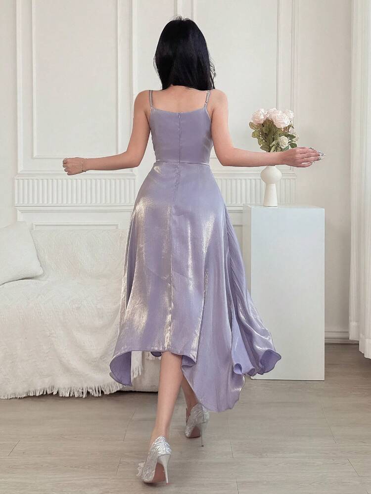 Women's Elegant Solid Color Spaghetti Strap Long Dress, Summer Elegant Sundress,Formal Women Dresses Maxi Dress Cocktail Dress