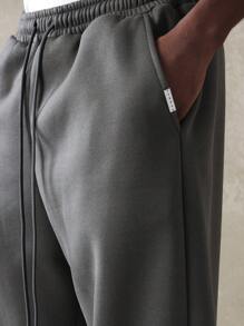 SUMWON Heavyweight Fleece Cozy Hoodie Co-Ords - Dark Grey - View 8