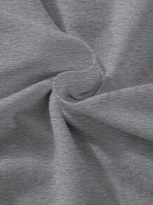 Kleine Jungen Valentinstag Rundhals Kurzarm T-Shirt mit Buchstaben Aufdruck, Lässig