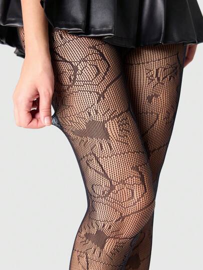 Kawaii 1 Coppia di calze a rete da donna con motivi a cuori assortiti, adatte per tutte le stagioni, regalo per San Valentino