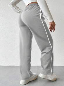EURMUSE Drawstring Waist Sweatpants, Casual And Stylish For Everyday Wear - Grey - View 2