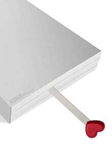 1 pieza Marcapáginas de acero inoxidable, marcapáginas con forma de corazón creativo rojo para lectura - Rosa Fucsia - Ver 5