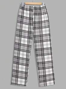 RueChic Men Cotton Plaid Printed With Button Regular Homewear Shirt Set - Black - View 7