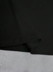 有趣的外星人、猫图案男士礼物、男士励志口号 T 恤 - 黑色 - 查看 5