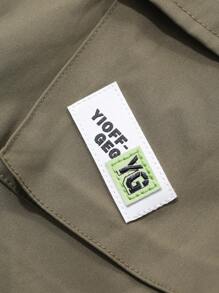 DAZY Tween Girl Letter Print Round Neck T-Shirt And Bib Shorts Set, 2pcs,Girls Summer Outfits,Back To School Clothes - White - View 5