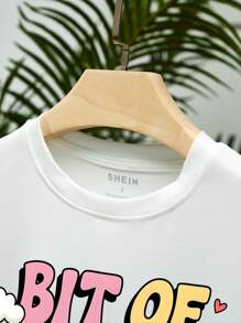 INAWLY Bit Of A Mess But Doin My Best Colorful Smiling Face Graphic Loose Fit Crew Neck Short Sleeve T-Shirt For Women