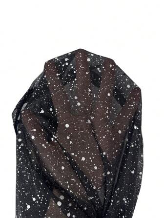 Rafferiza Elegant Off-Shoulder Glittrande Cape Aftonklänning Maxi Dam Outfit