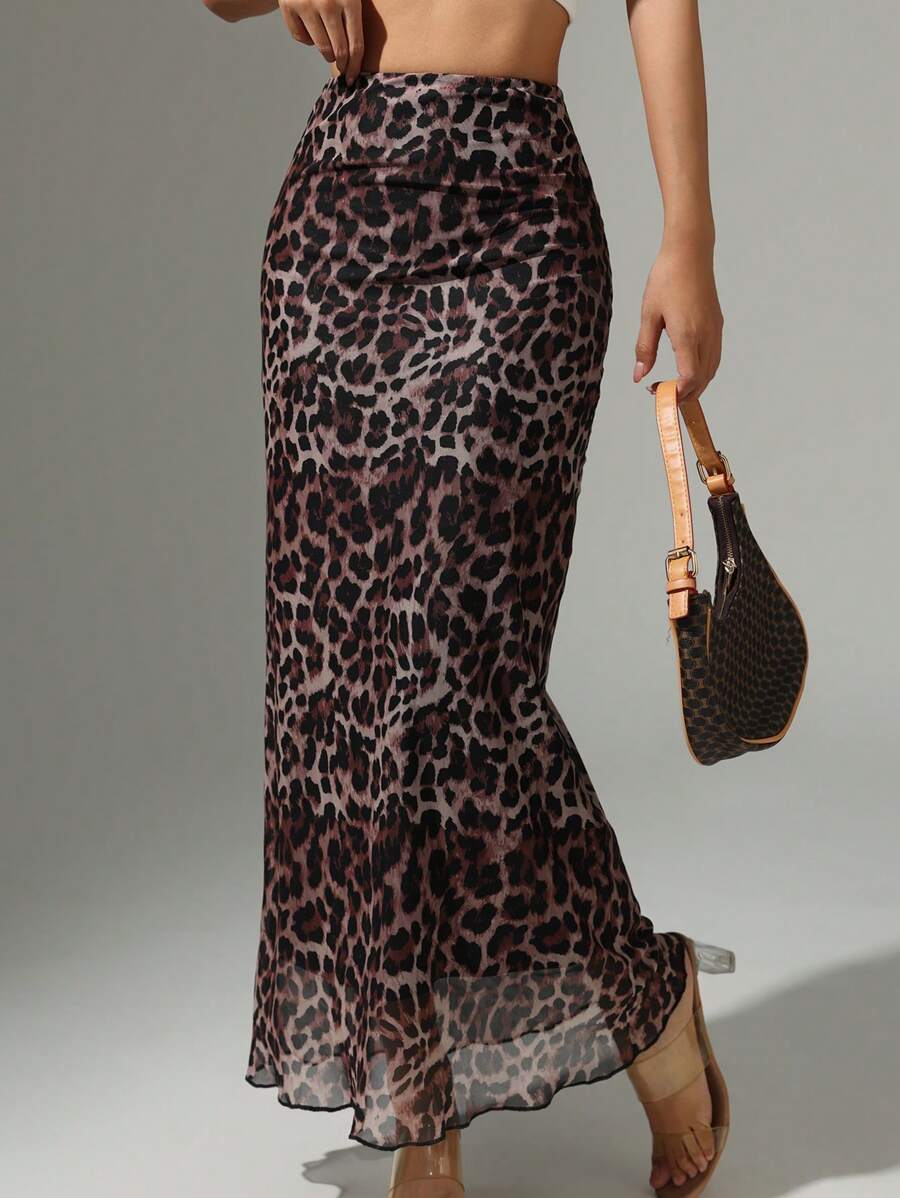 Zyxie 豹纹休闲裙，简约时尚，日常必备