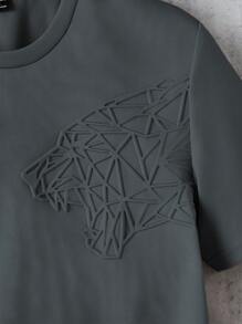 Manfinity BRENVOR 1 件女式纯色圆领短袖休闲 T 恤