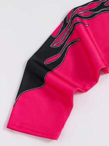 SHEIN 青少年男童休闲酷炫舒适连帽衫和裤子套装 - 彩色 - 查看 4