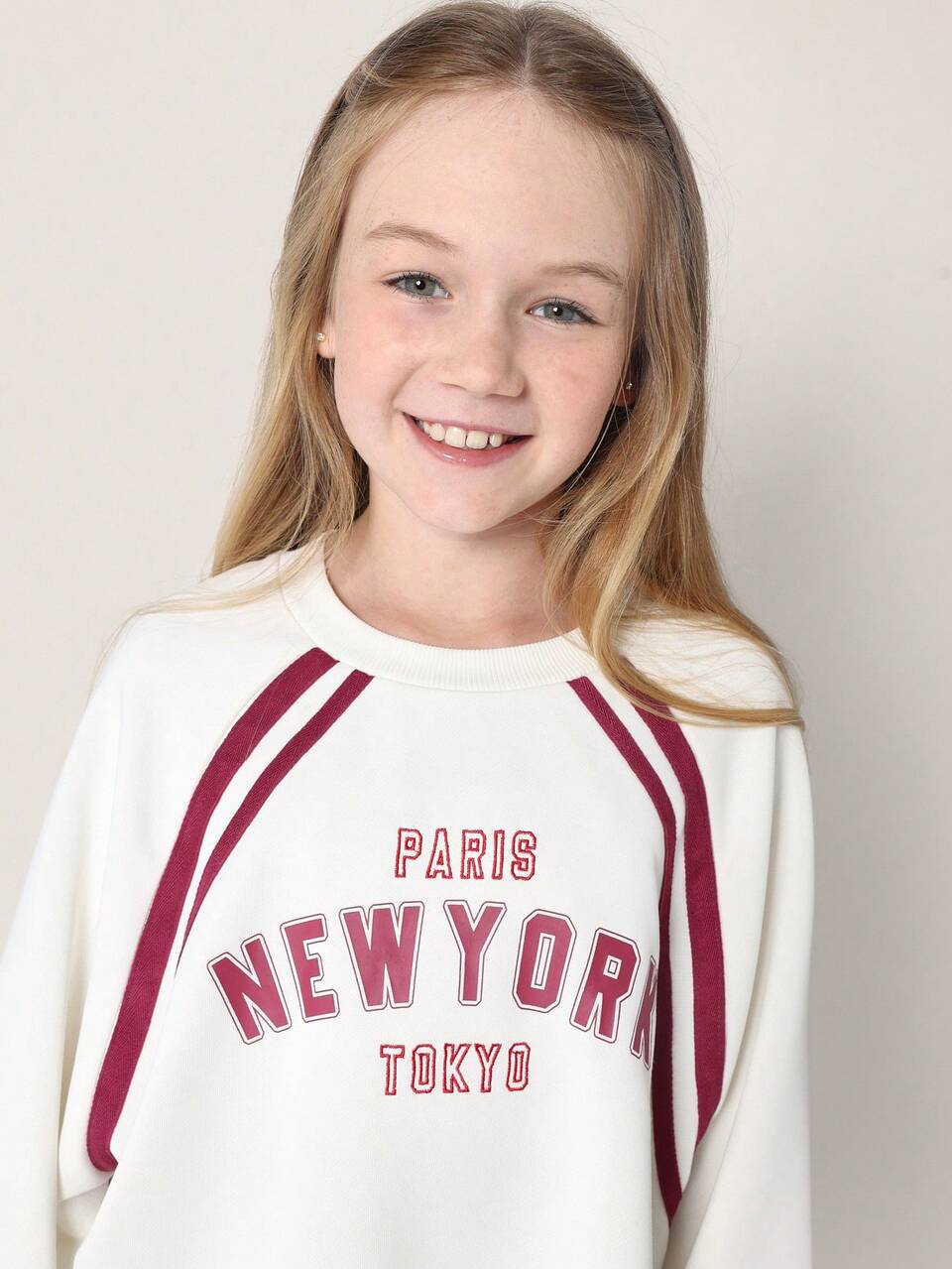Urban Cities Graphic Striped Sweatshirt