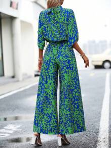 SHEIN Clasi 女士简约系带前连体裤，休闲日常穿着