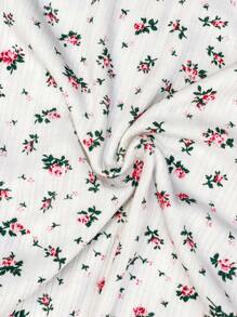 SHEIN Ditsy Floral Fitted Maternity Nursing Dress