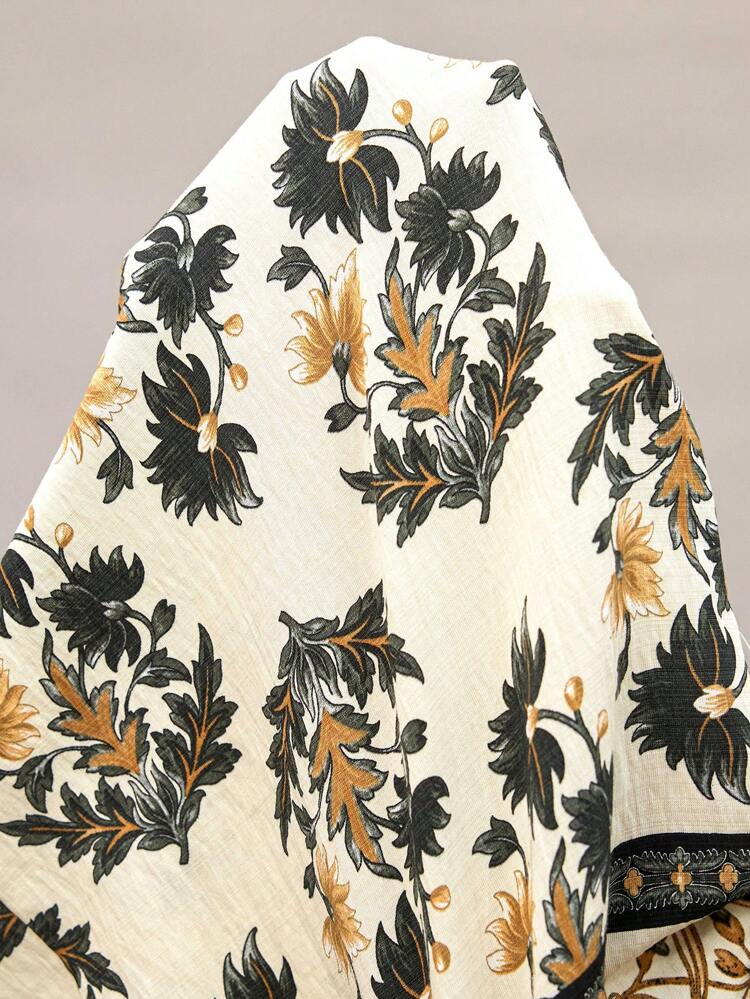 Plus Size Women Floral Print Pocket Casual Short Sleeve Dress For Vacation,Summer Outfits For Women,Western Wear Women