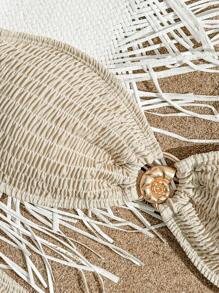 Swim Mod Summer Solid Color Elegant Strapless Casual Snail Metal Buckle Resort Style Women Bikini Set Sets