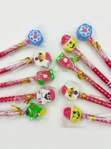 20/30/40/15/10 chiếc Bút chì đầu tẩy hoạt hình Giáng sinh, Bút chì văn phòng phẩm sáng tạo cho học sinh tiểu học, [Kiểu tam giác và tròn ngẫu nhiên] [Tẩy, Gọt bút chì, Màu sắc và kiểu dáng ngẫu nhiên], Bút chì Giáng sinh, Giáng sinh, Văn phòng phẩm Giáng sinh - Nhiều màu - Xem 10