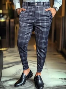 Manfinity Mode Men's Simple Stylish Casual Suit Pants, Everyday Wear - Multicolor - View 1