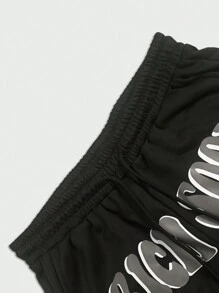 Manfinity Roghcode Plus Size Men Casual Sweatpants, Simpie Style For Daily Wear - Multicolor - View 4