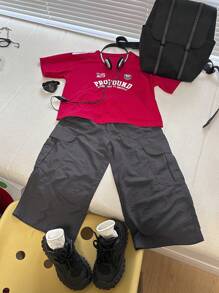 Dazy Kids Celana Kasual Warna Polos untuk Anak Laki-Laki - Dark Grey - View 4