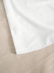 女士可爱兔子印花休闲圆领 T 恤，复活节，春夏