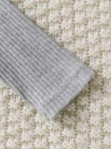 SHEIN Simple Solid Color Casual Everyday Baby Bodysuit - Multicolor - View 7