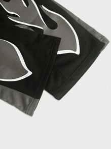 Manfinity Roghcode Plus Size Men Casual Sweatpants, Simpie Style For Daily Wear - Multicolor - View 5