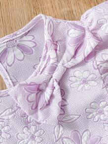 SHEIN 青少年女孩简约时尚休闲日常连衣裙 - 彩色 - 查看 3