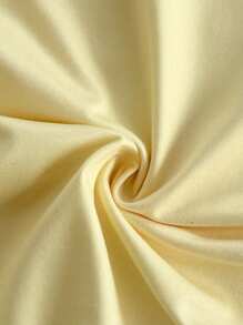 Soleia 女士春季休闲花卉印花露肩修身不对称不对称肩部衬衫上衣 - 黃色 - 查看 7