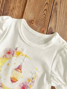 2pcs/Set Baby Girl Outfit - Multicolor - View 10