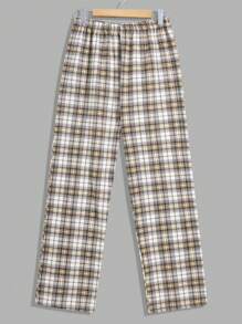 RueChic Men Cotton Plaid Printed With Button Regular Homewear Shirt Set - Multicolor - View 7