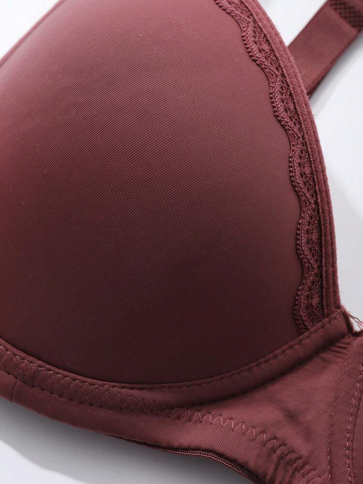 Seamless Lightweight Shaping Lace Trim Women's Bra