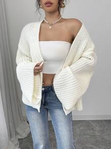 Pariaura Casual Oversized Cardigan Sweater For Women, High-Quality Unique Thick Knit Design, Suitable For Fall/Winter