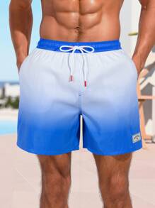 Manfinity Swimmode Casual Men's Beach Shorts, Fashionable & Suitable For Everyday Wear - Multicolor - View 1