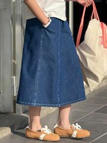 Dazy Kids Tween Girl Denim Skirt, Fall