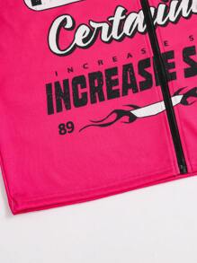 SHEIN 青少年男童休闲酷炫舒适连帽衫和裤子套装 - 彩色 - 查看 5