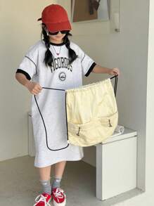 Dazy Kids Tween Girl Casual Dress,Girls Summer Outfits,Back To School Clothes - Grey - View 7