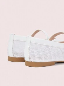 CUCCOO DOLLMOD Giày lười đế bằng đơn giản thời trang dành cho nữ, mặc hàng ngày - trắng - Xem 8