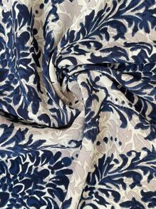 SHEIN Maternity Summer Allover Print Cut Out Batwing Sleeve Blouse - Multicolor - View 6