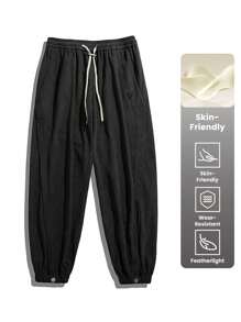 Women's Drawstring Waist Casual, Daily Fitness, Outdoor Sweatpants, Jogging Pants - Dark Grey - View 1