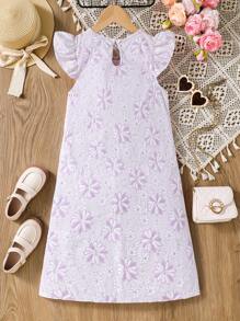 SHEIN 青少年女孩简约时尚休闲日常连衣裙 - 彩色 - 查看 2