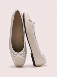 CUCCOO DOLLMOD Women's Simple Bow Decor Casual Round Toe Comfortable Flat Shoes Spring Shoes Spring Break Easter - Multicolor - View 6